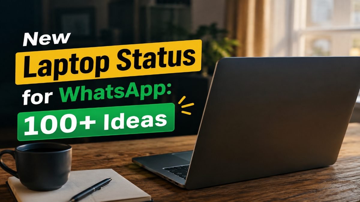 New Laptop Status for WhatsApp: 100+ Ideas